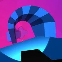 Future Bike Parkour: Precision Platform Riding in Neon Tracks