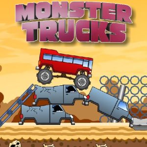 Monster Truck Challenge: Balance Heavy Power Across Rough Tracks