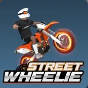 Street Wheelie: Urban Balance Riding with Controlled Throttle