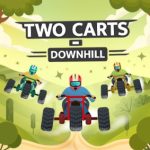 Two Carts Downhill: Dual-Lane Timing and Split Focus Control