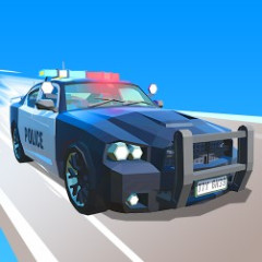 Police Car Line Driving – Precision Patrol